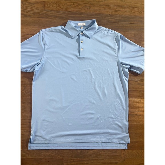 Peter Millar Other - Peter Millar Summer Comfort Mens XL Polo Shirt Light Blue Short Sleeve Golf Top